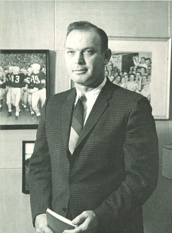 Forest Evashevski, head coach at Washington State and Iowa