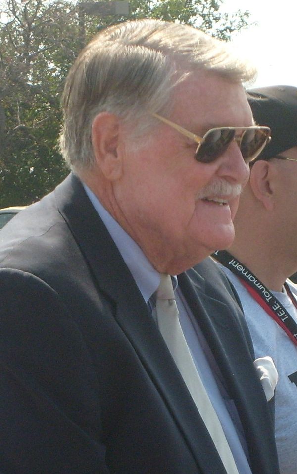 Hayden Fry, head coach at SMU, North Texas and Iowa