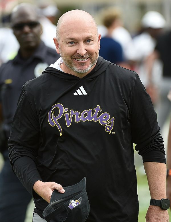 Blake Harrell, head coach at East Carolina