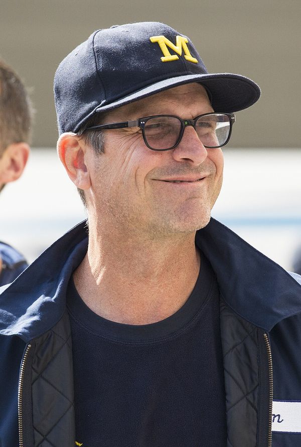 Jim Harbaugh, head coach at Stanford and Michigan