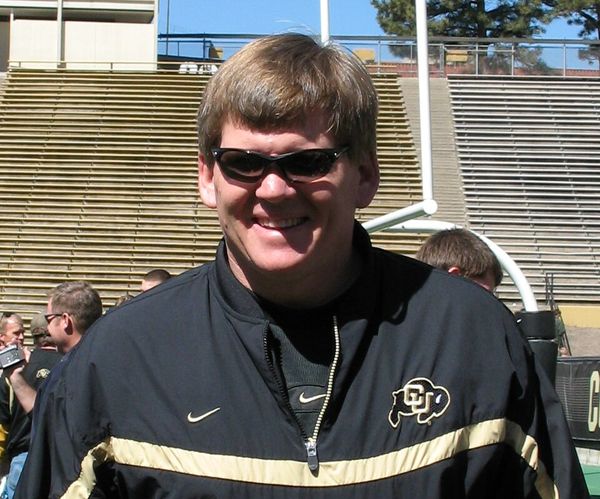 Dan Hawkins, head coach at Boise State and Colorado