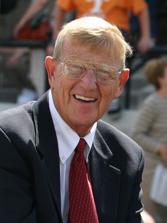 Lou Holtz, head coach at William & Mary, NC State, Arkansas, Minnesota, Notre Dame and South Carolina