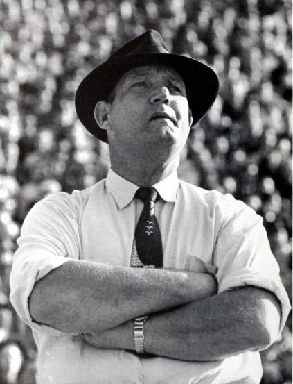 Frank Howard, head coach at Clemson