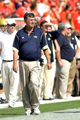 Paul Johnson, head coach at Navy and Georgia Tech