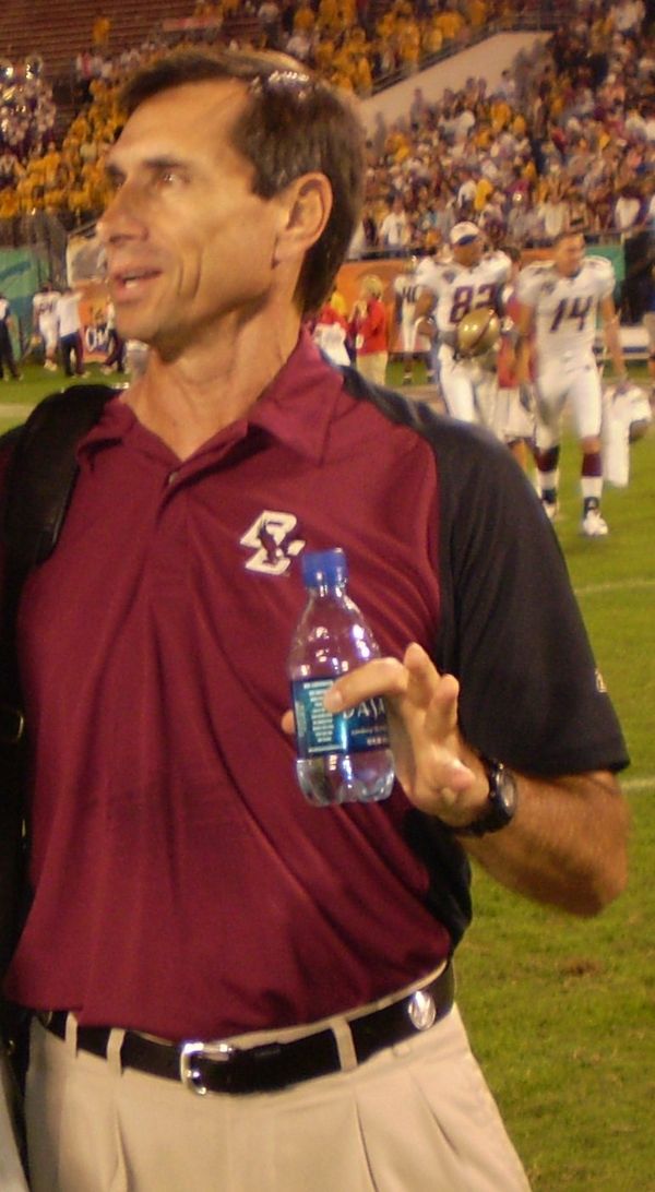 Steve Logan, head coach at East Carolina