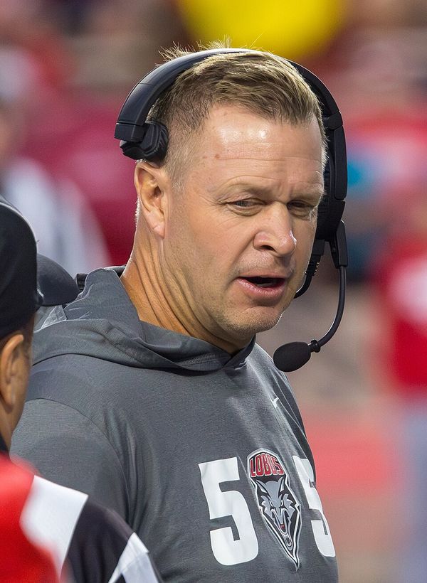 Bronco Mendenhall, head coach at BYU, Virginia, New Mexico and Utah State