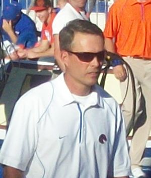 Chris Petersen, head coach at Boise State and Washington