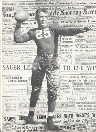 George Sauer, head coach at Kansas, Navy and Baylor