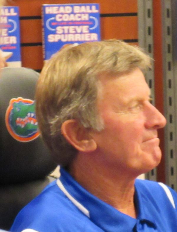 Steve Spurrier, head coach at Duke, Florida and South Carolina