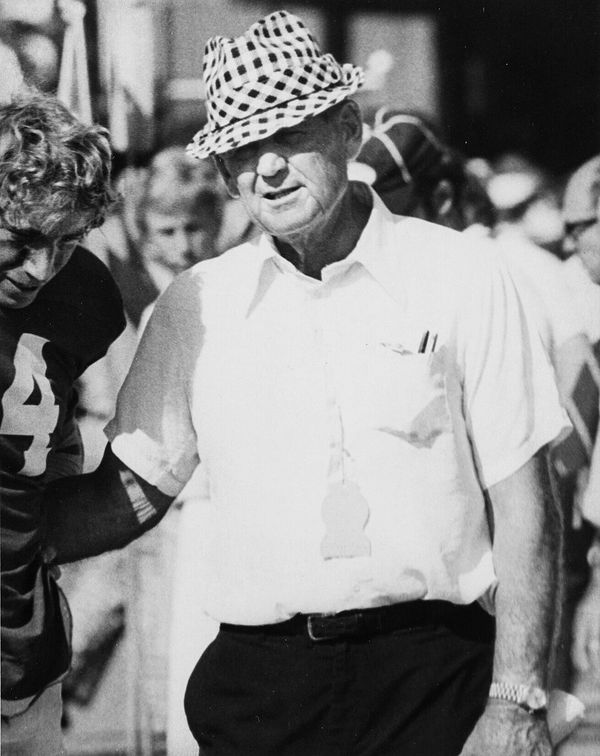 Bear Bryant, head coach at Maryland, Kentucky, Texas A&M and Alabama
