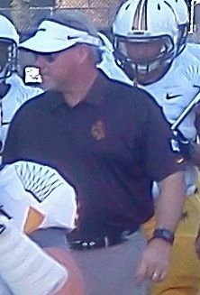 Dave Christensen, head coach at Wyoming