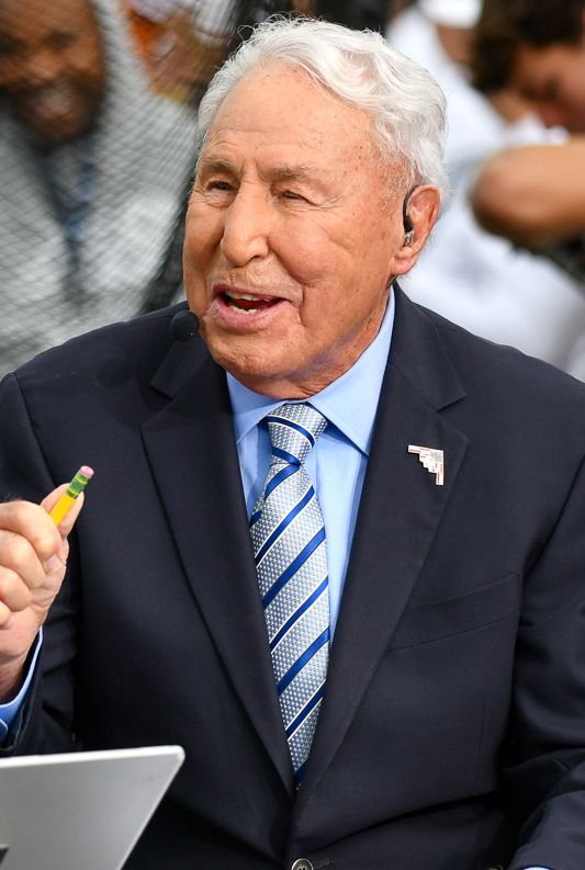 Lee Corso, head coach at Louisville, Indiana and Northern Illinois