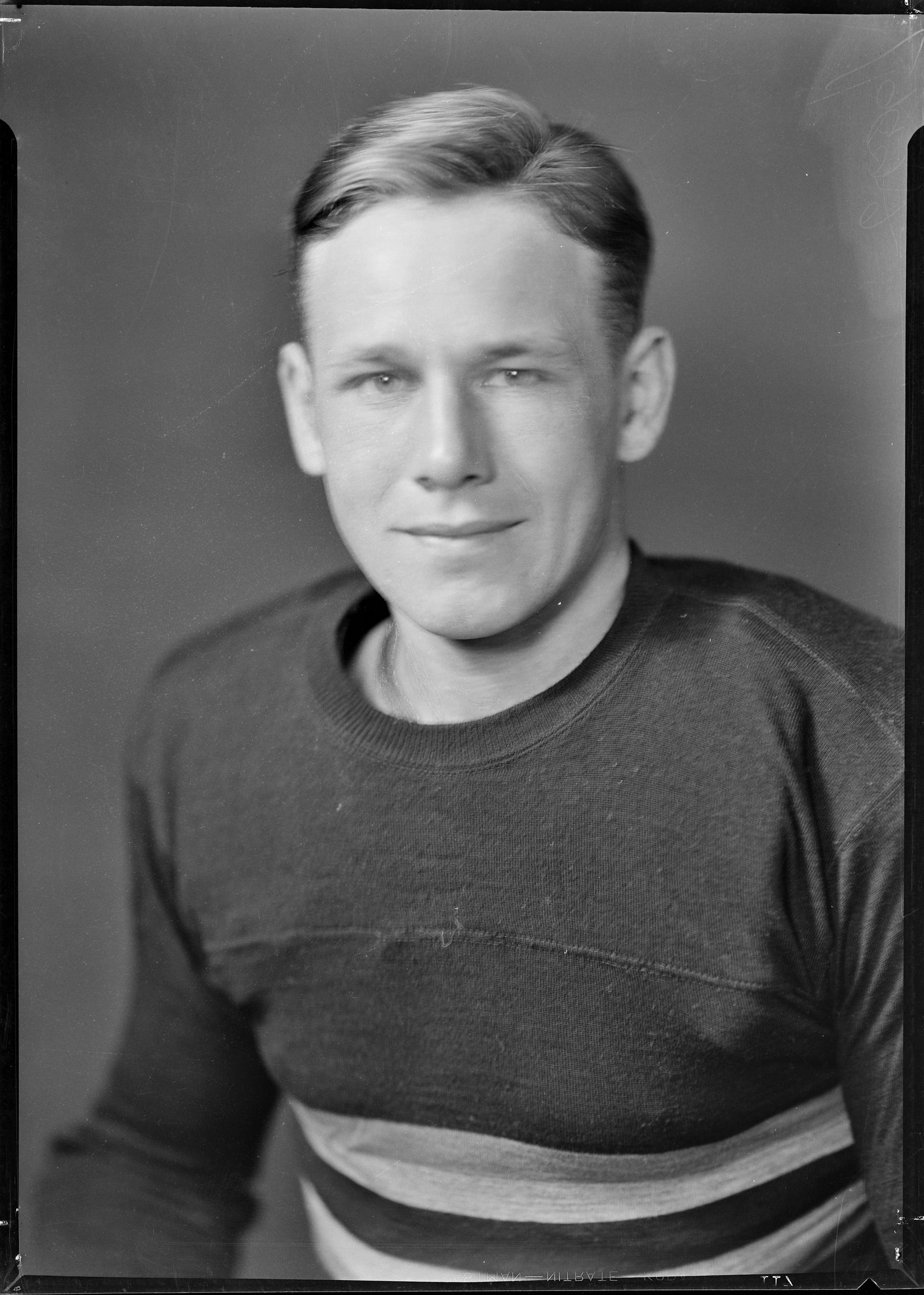 Photograph of Army Football Team Member--Portrait
