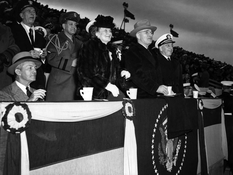 The President's box at Penn State-Navy football game