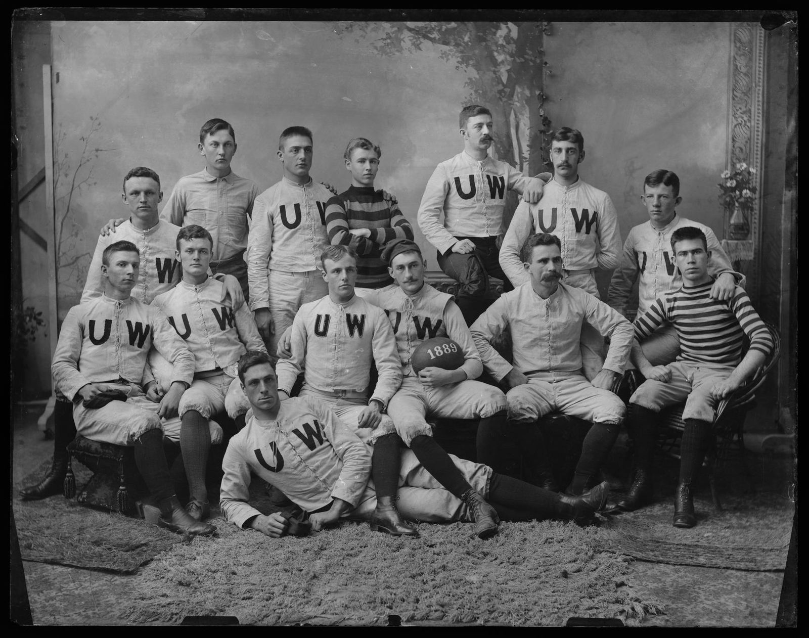 UW football team portrait, 1889