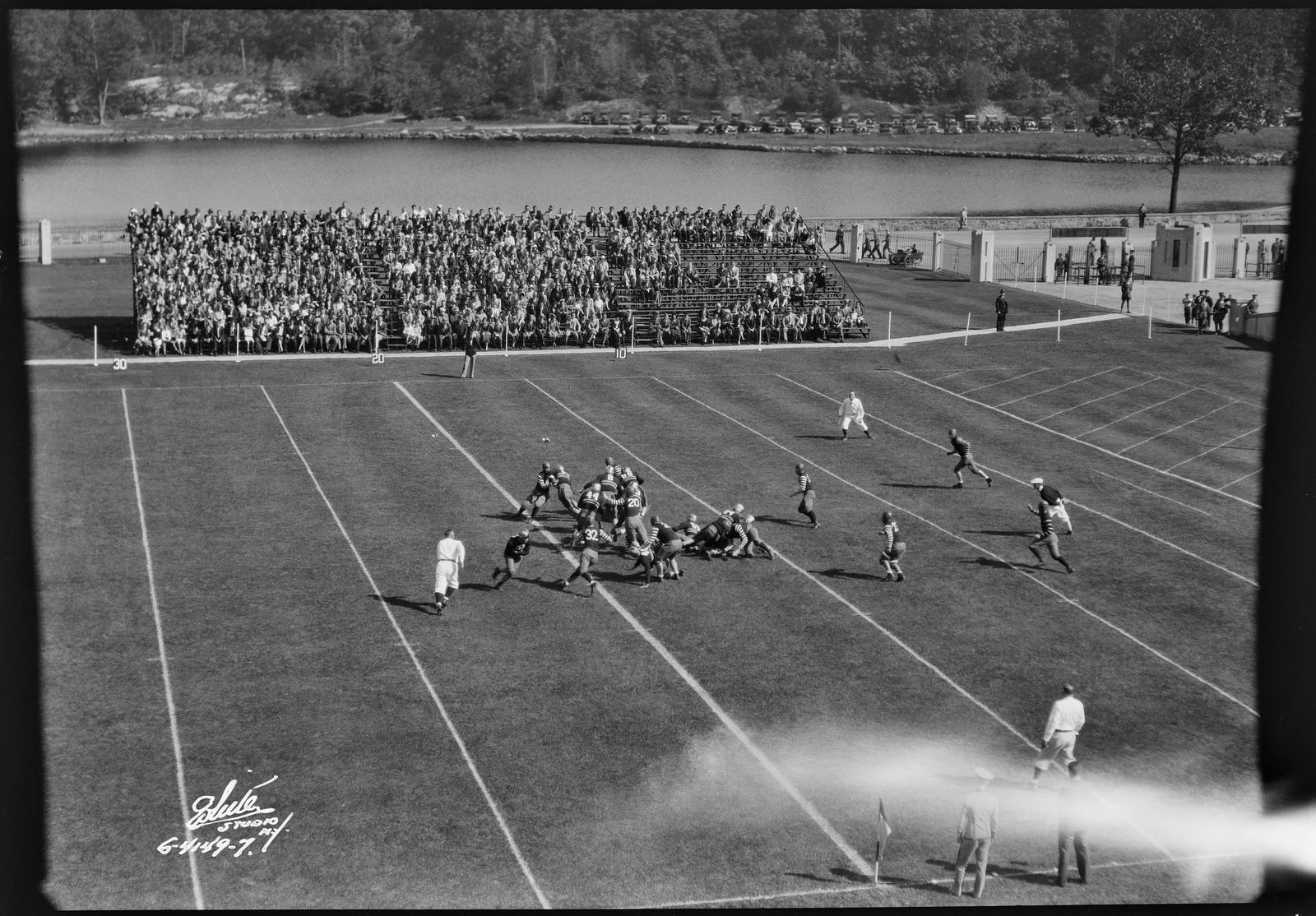 Photograph of Army Football Team in Action, Versus Boston University, Michie Stadium