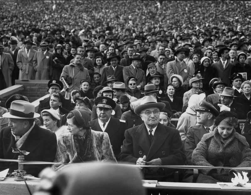 President Harry S. Truman Attends 1952 Army/Navy Game