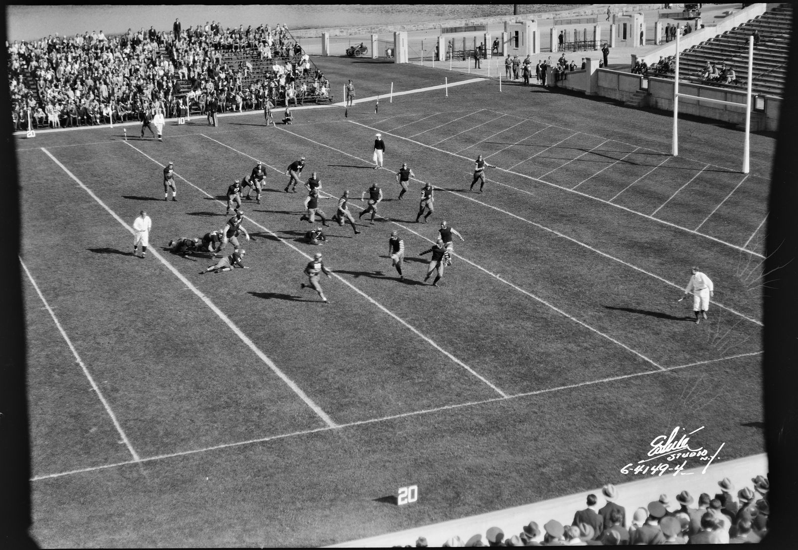 Photograph of Army Football Team in Action, Versus Boston University, Michie Stadium