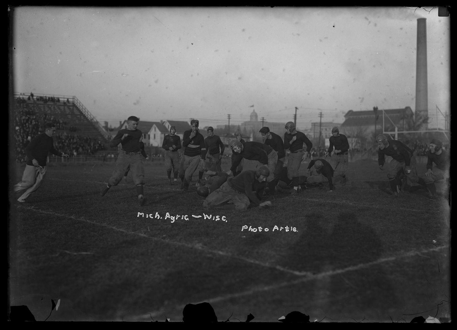 UW vs. Michigan Agricultural (Michigan State) football game