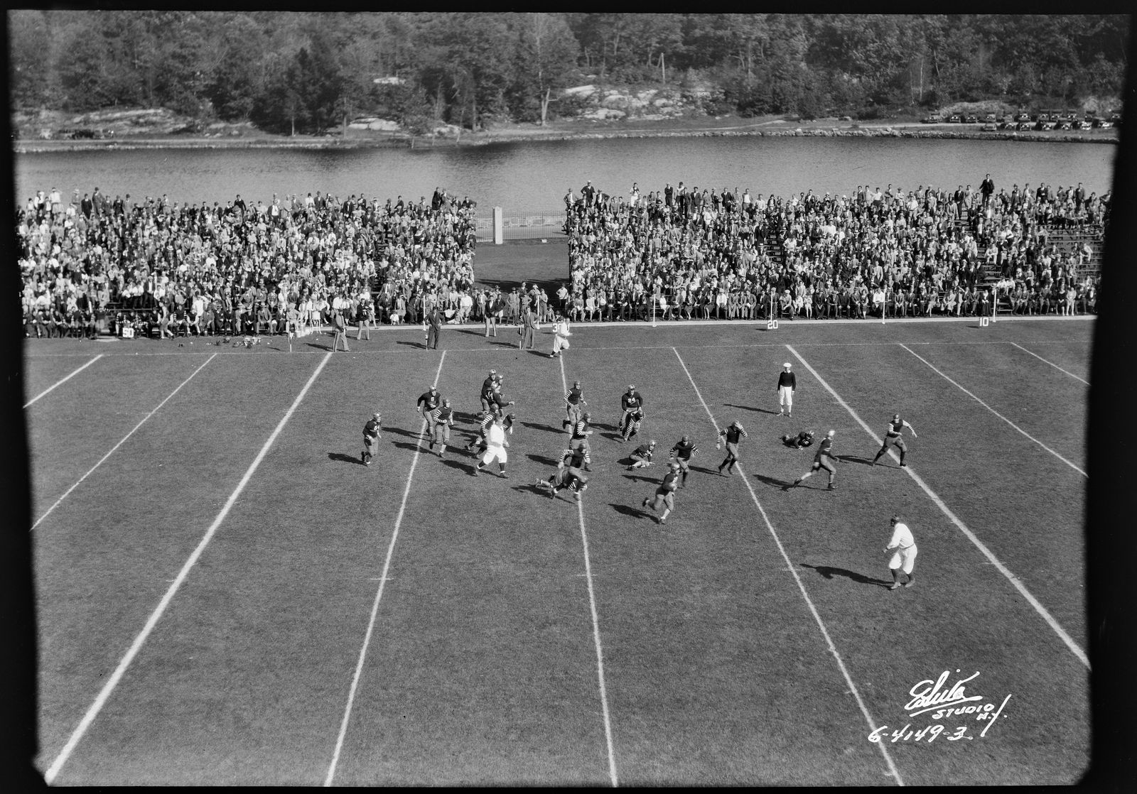 Photograph of Army Football Team in Action, Versus Boston University, Michie Stadium