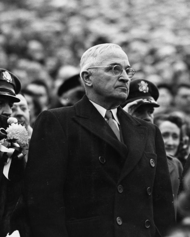 President Harry S. Truman at the Army-Navy Football Game