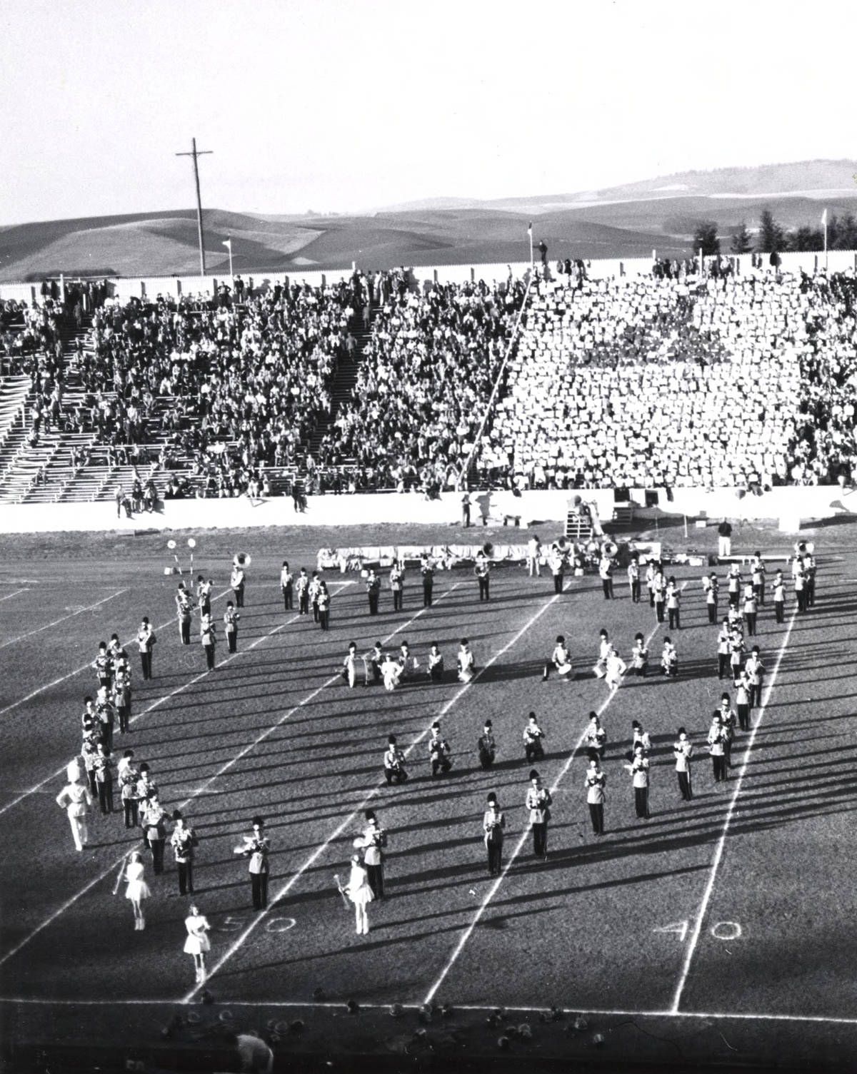Marching band at football game [03]