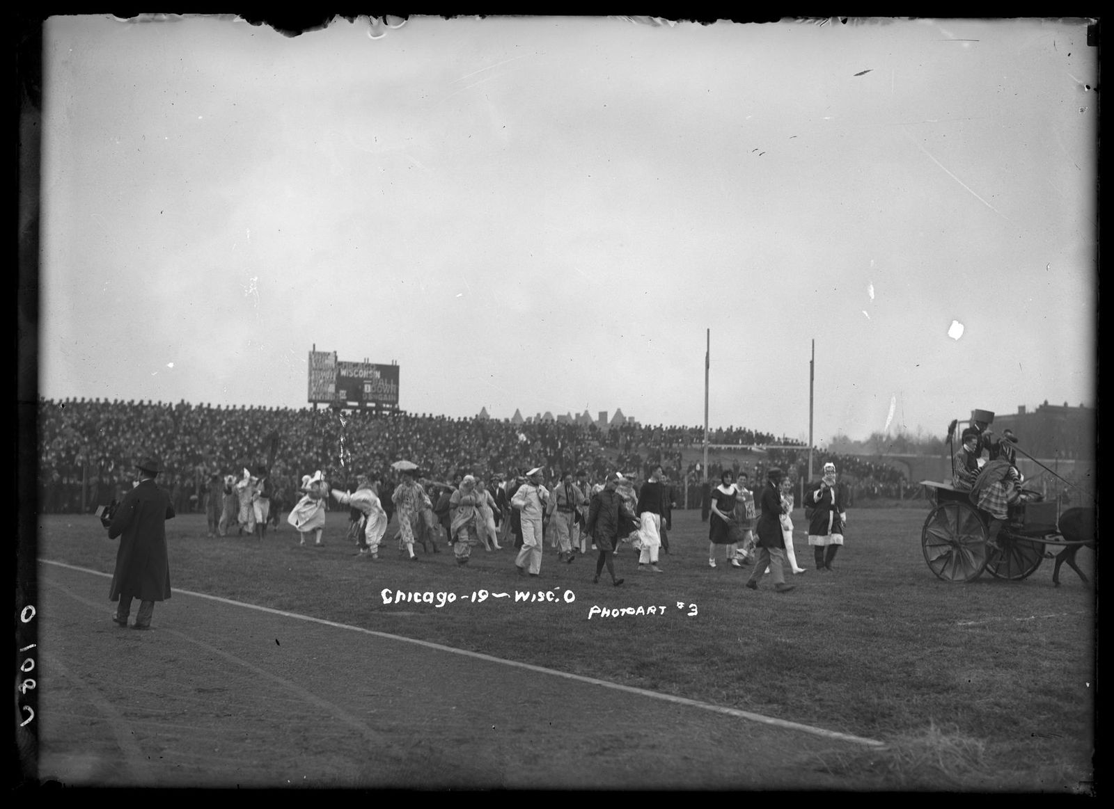 People in costume, UW vs. Chicago football game