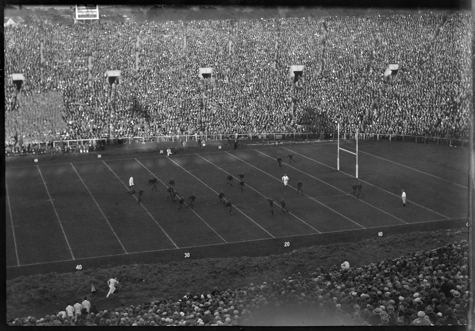 Photograph of Football Game, Army vs. Yale, Yale Bowl, New Haven, Connecticut