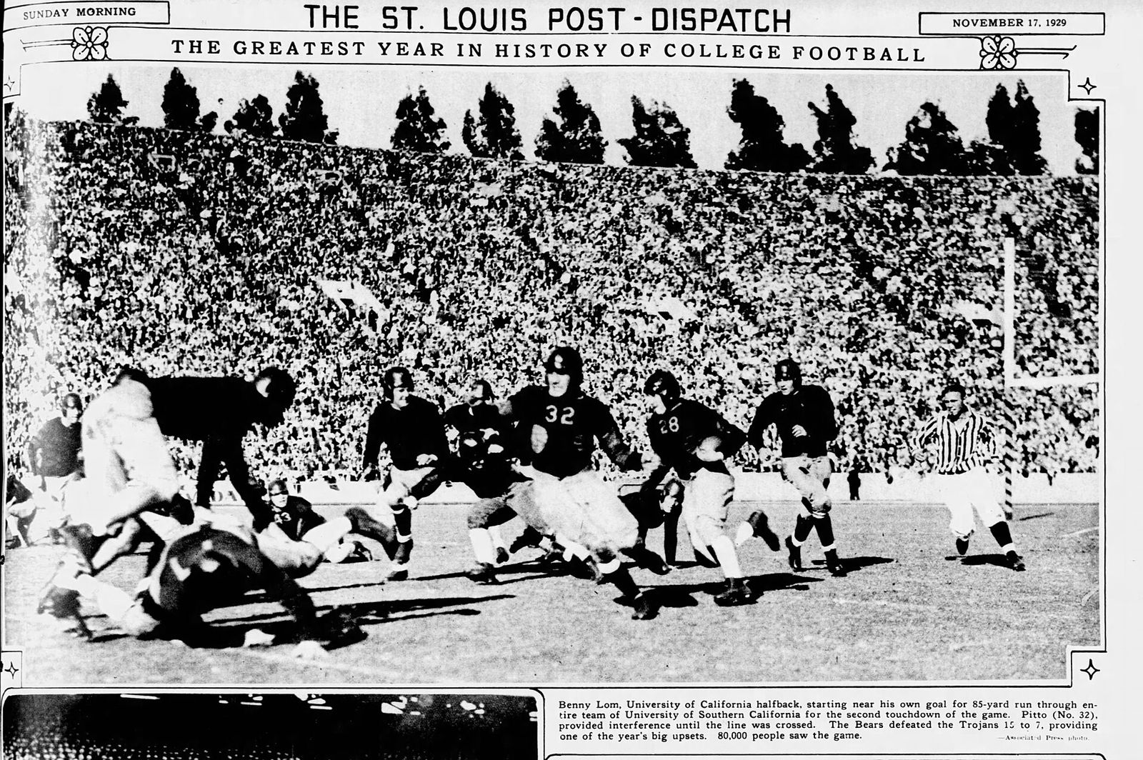 California at USC, 1929