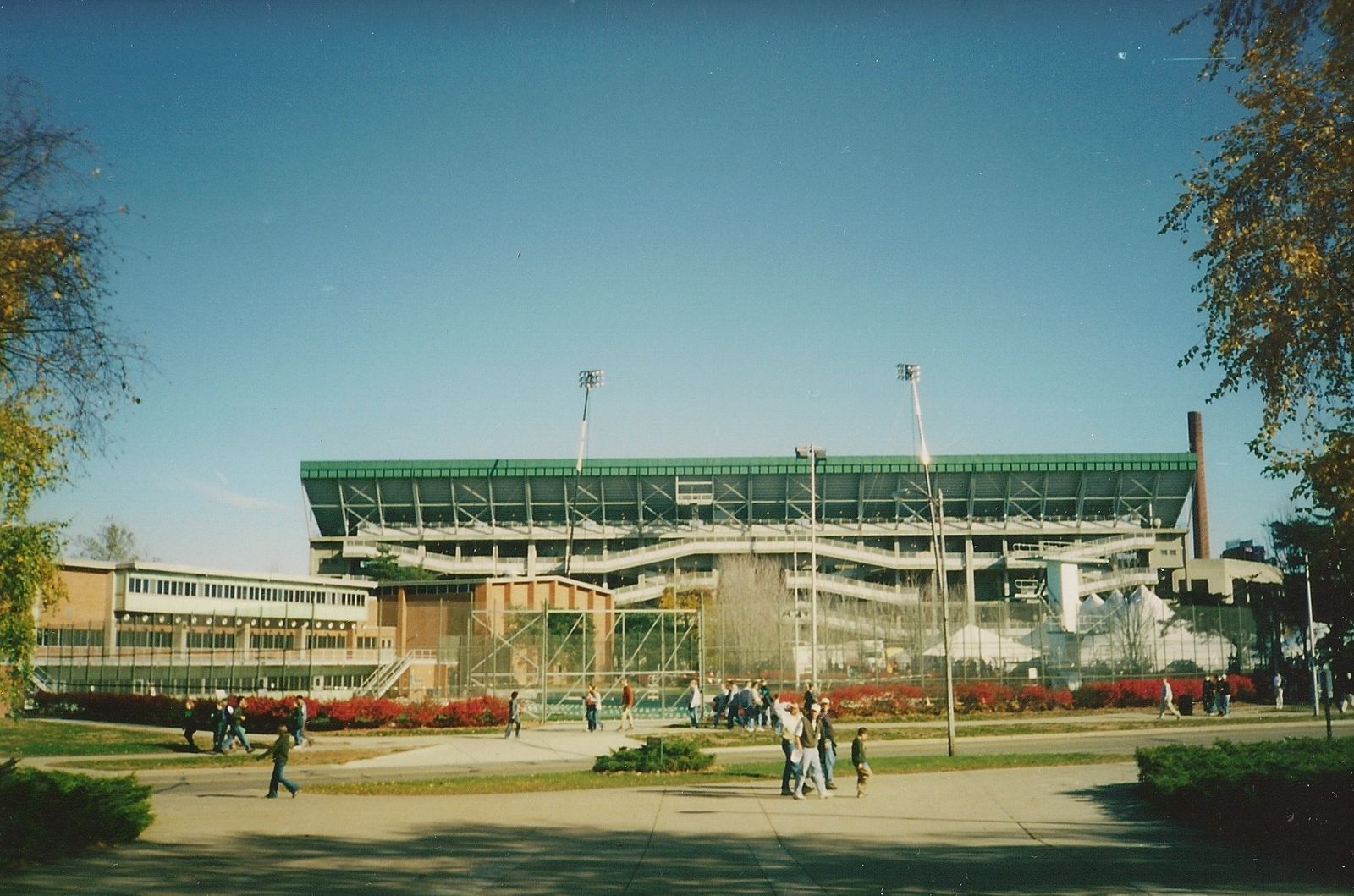 The stadium before the Michigan Wolverines vs. Michigan State Spartans football game at Spartan Stadium in East Lansing, Michigan (United States).