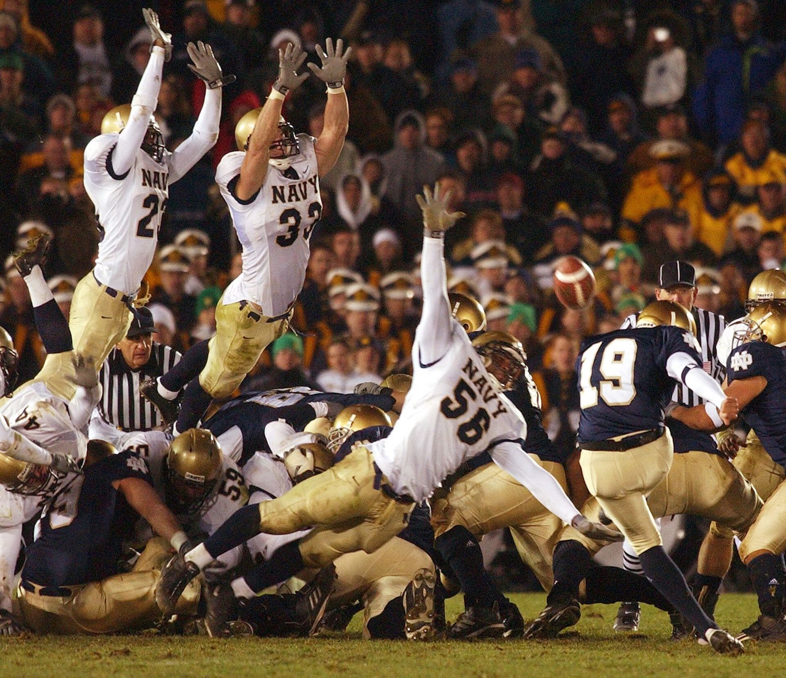 Navy at Notre Dame, 2003