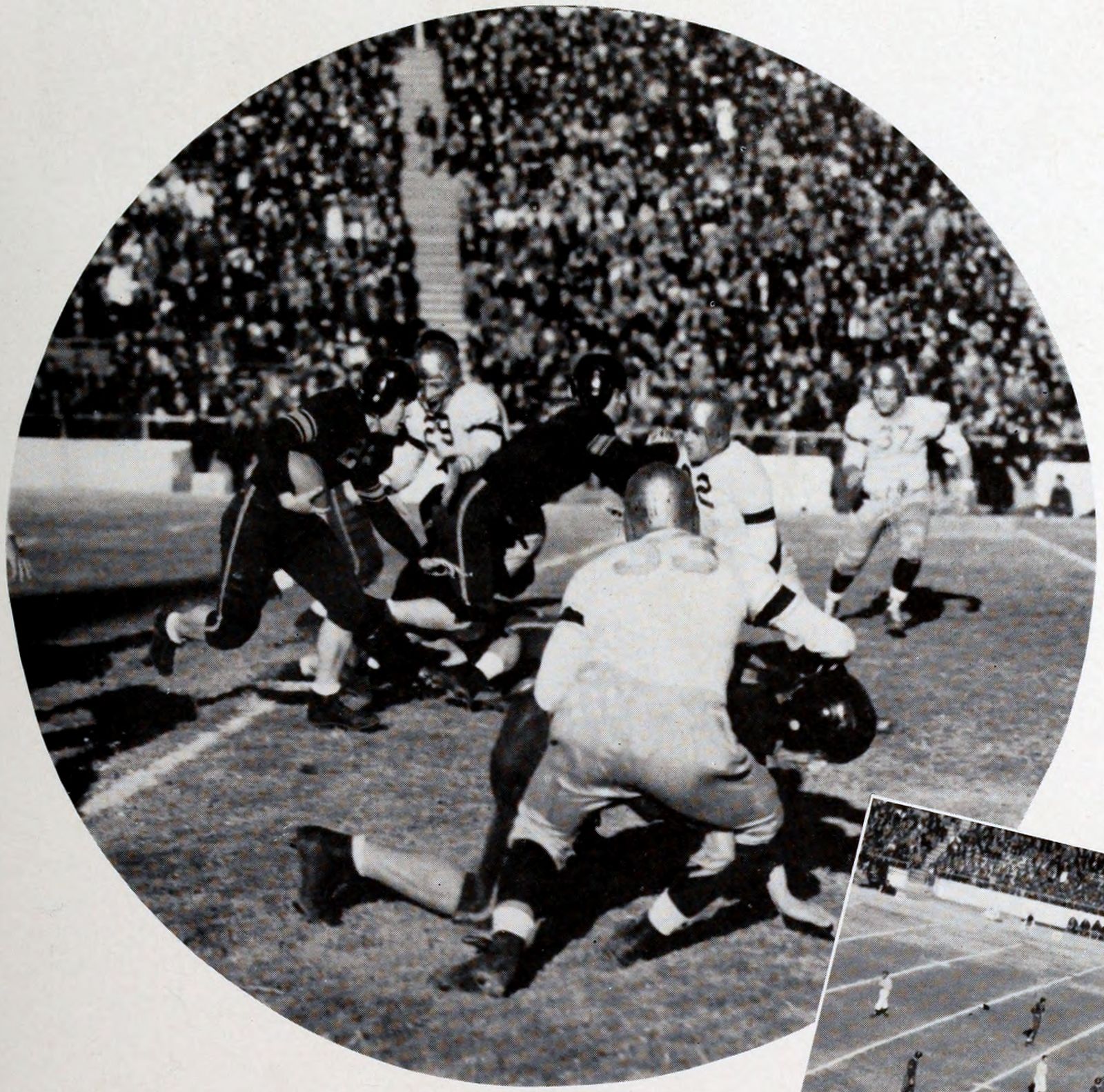 Charlie Timmons carries the ball for Clemson against Boston College in the 1940 Cotton Bowl Classic