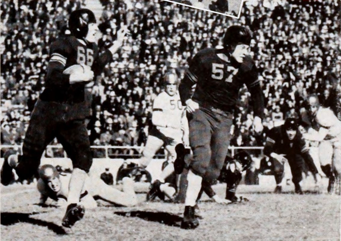 Banks McFadden carries the ball for Clemson against Boston College in the 1940 Cotton Bowl Classic