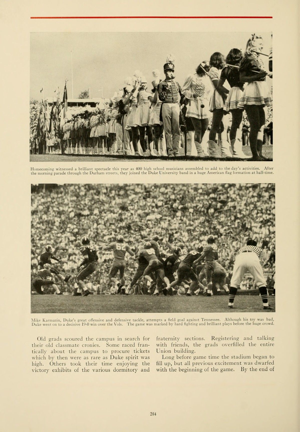 Scanned from the 1942 edition of The Chanticleer, the yearbook of Duke University