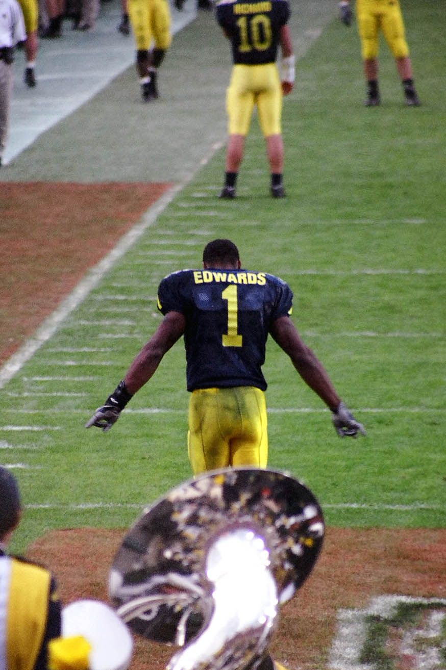 Braylon Edwards at the 2005 Rose Bowl