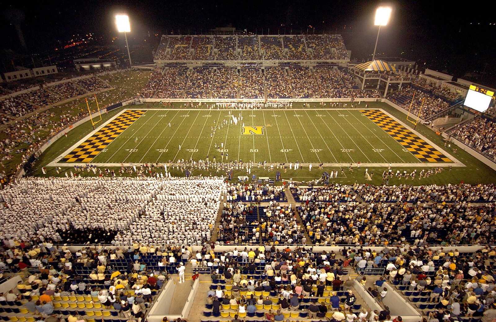 The U.S. Naval Academy Midshipmen play the Stanford Cardinal at Jack Stephens Field at Navy-Marine Corps Stadium.