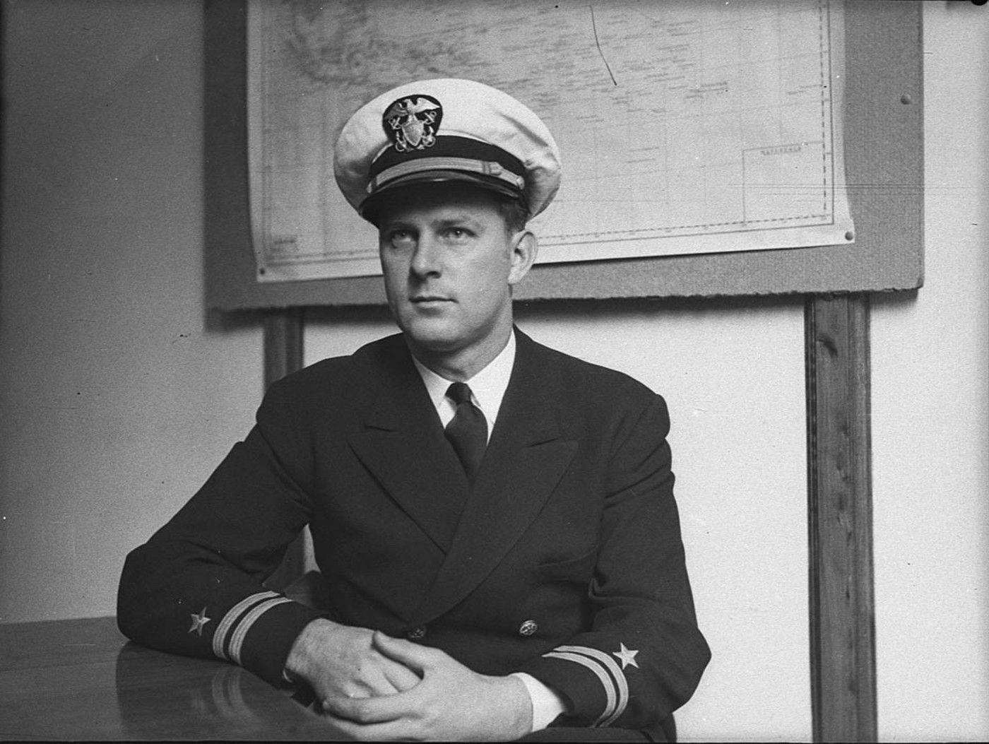 Naval officer (Title in Hood Register: American gridiron game at Sports Ground: Army v Navy)