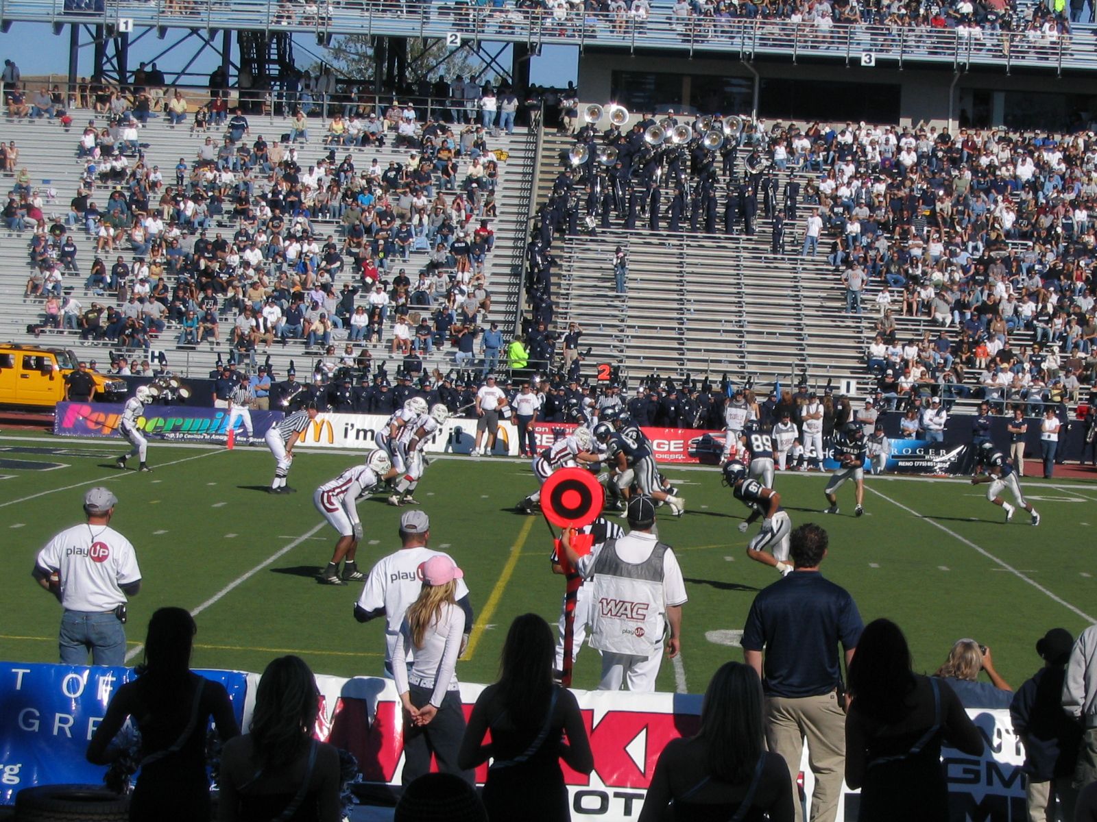 University of Nevada 48, New Mexico State University, 21. It was a blowout.
