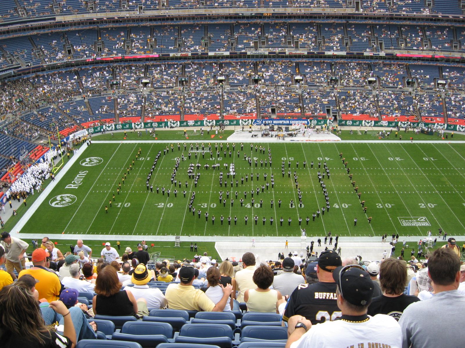 The Colorado Buffaloes against the Colorado State Rams in the Rocky Mountain Showdown