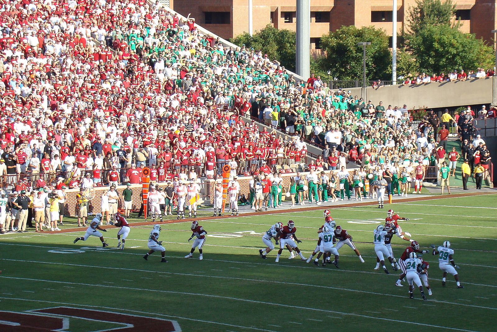The Oklahoma Sooners football team takes on the North Texas Mean Green.
