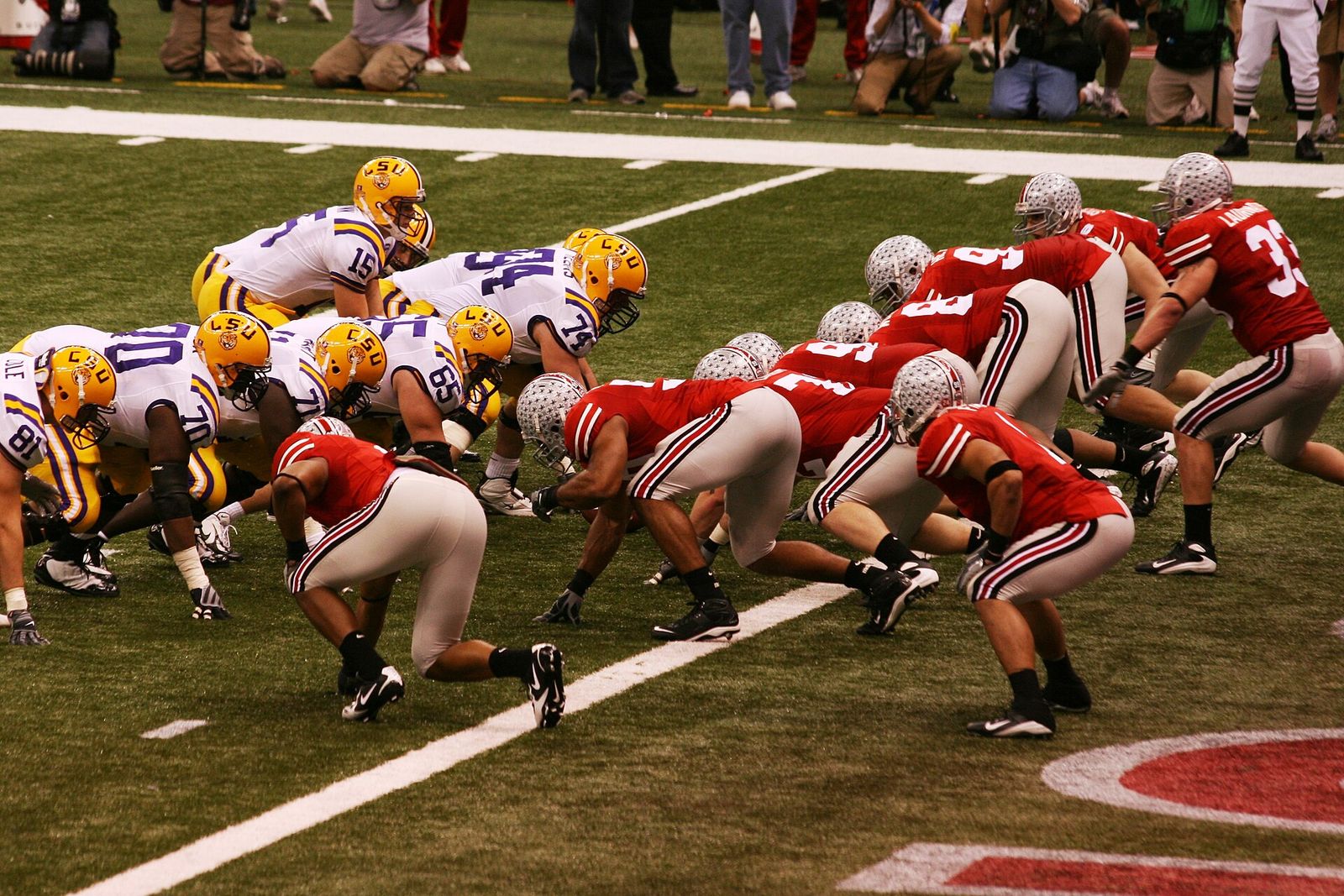 Ohio State lines up against LSU in the BCS National Championship game