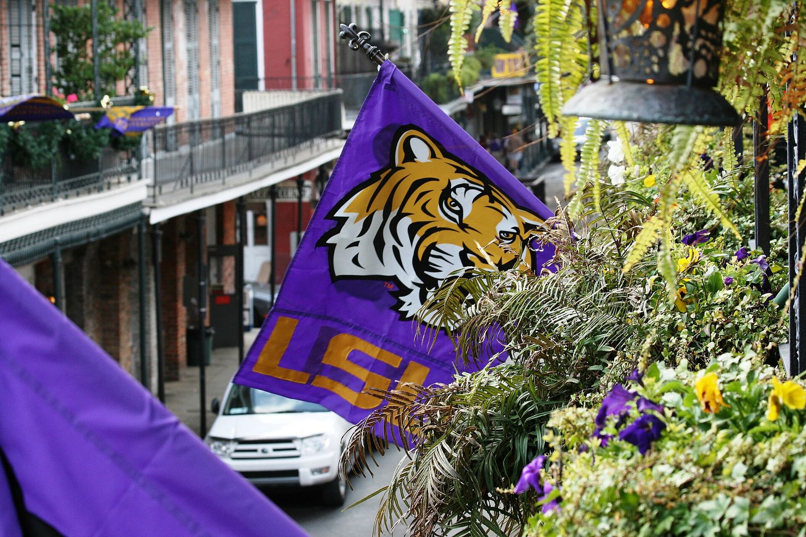 French Quarter in New Orleans the day of the BCS National Championship game