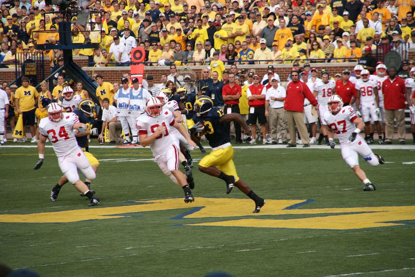 Wisconsin at Michigan, 2008