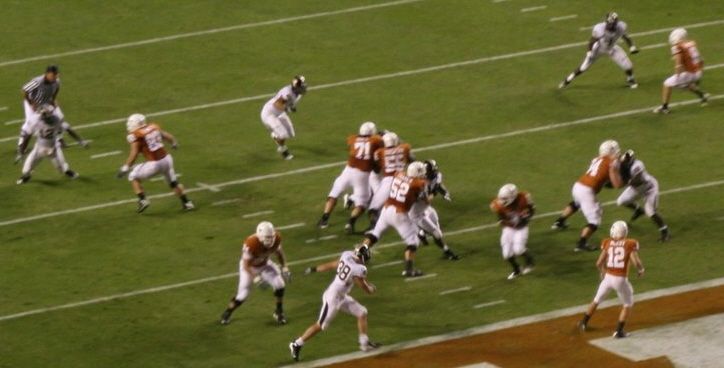 Missouri at Texas: Longhorn's first play from scrimmage at their own six yard-line, McCoy shovel pass to Ogbonnaya.
