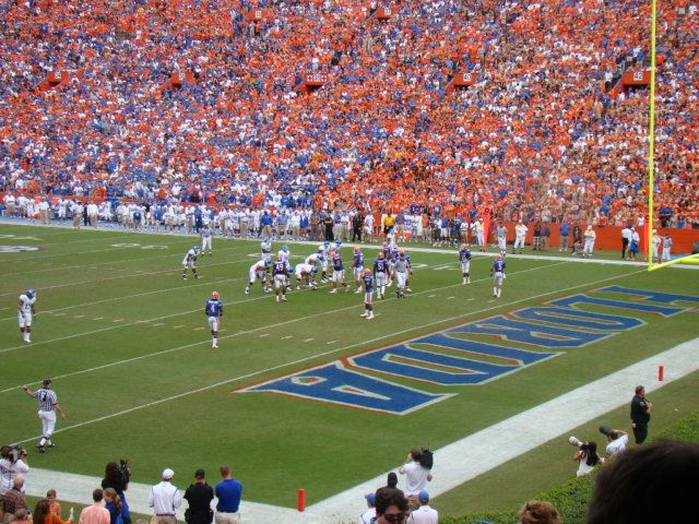 End zone at Florida Gators (October 25, 2008)