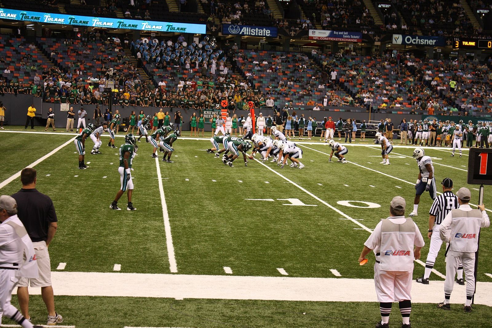 <a href="http://scores.espn.go.com/ncf/recap?gameId=292552655" rel="nofollow">BYU Cougars 54, Tulane Greenwave 3</a>