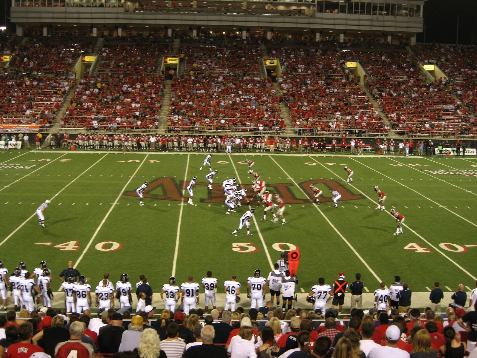 University of Nevada 44, UNLV 26, Sam Boyd Stadium, Las Vegas, Nevada (10)