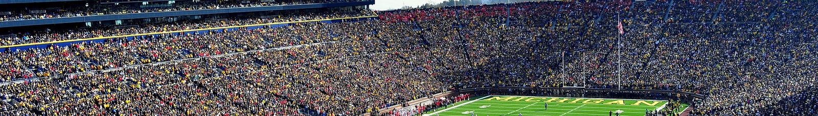 A photo of Michigan Stadium.
