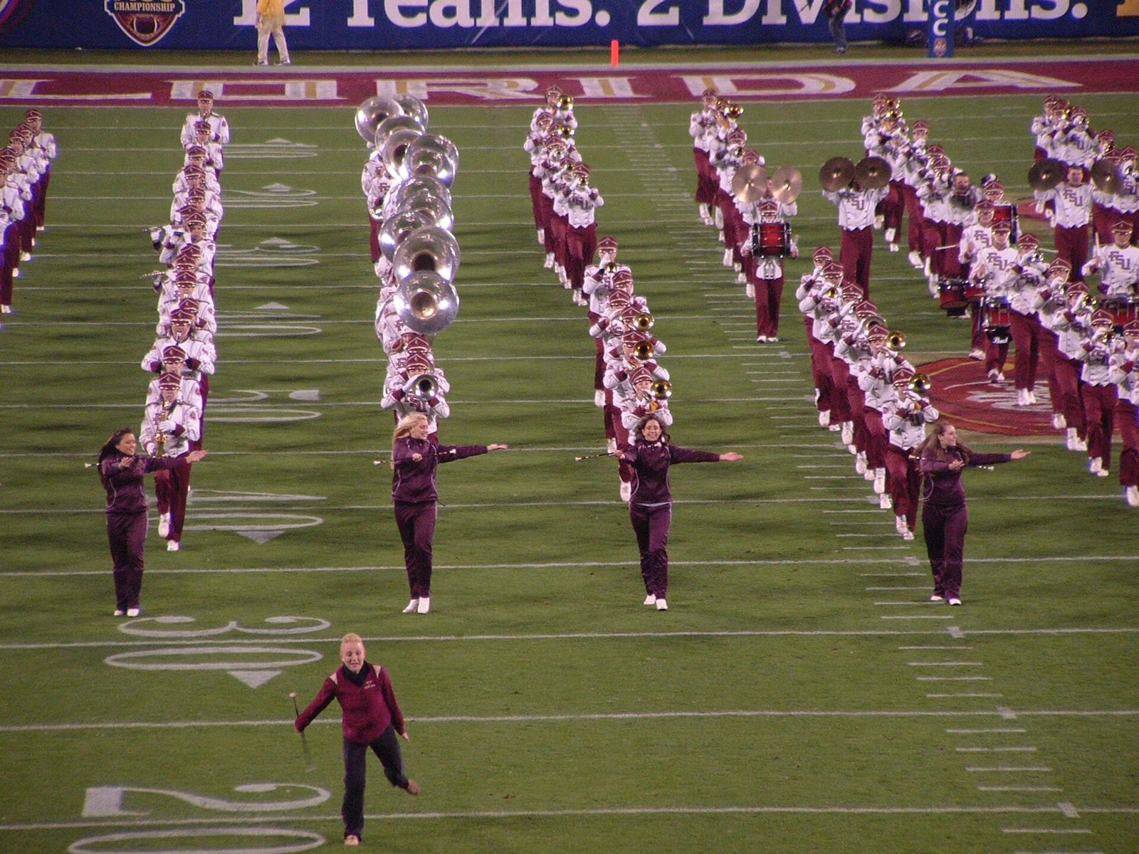 Florida State Marching Band prior to the 2010 ACC Championship Game