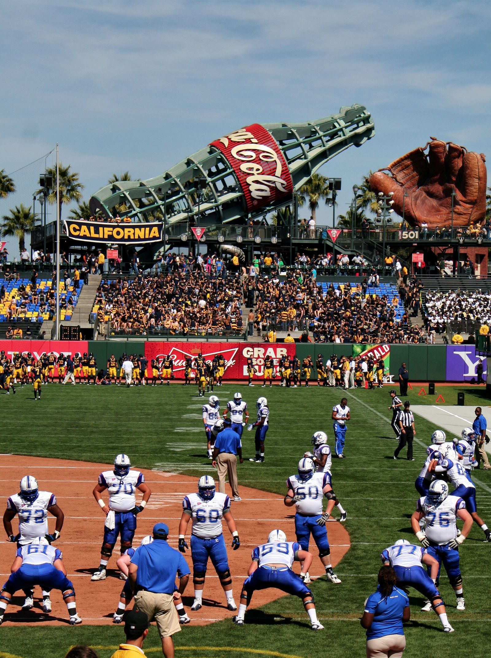 IMG_1988 California Golden Bears vs. Presbyterian Blue Hose at AT&T Park, September 17, 2011.